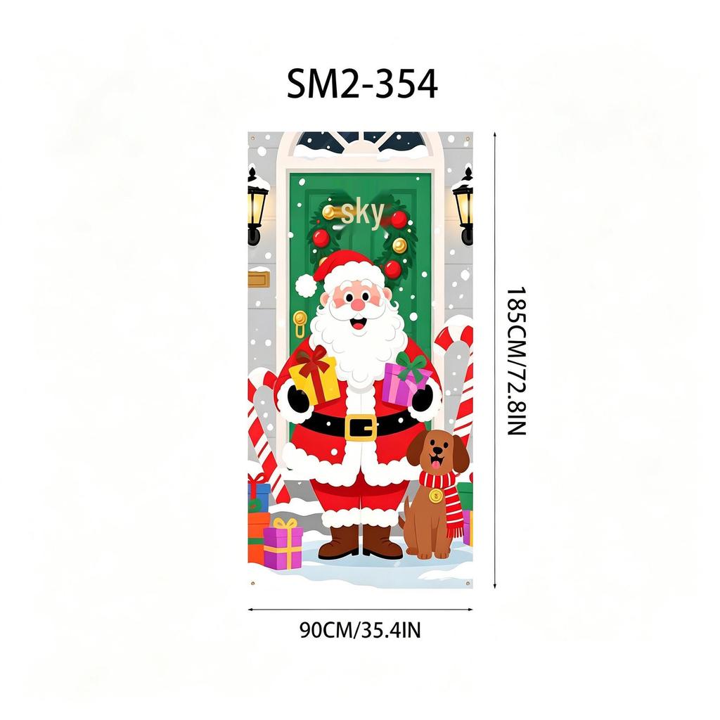 Santa Claus Christmas Hanging Cloth Background Decoration