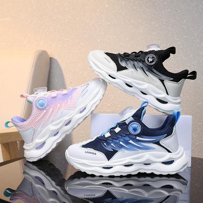 Chaussures de Sport d'Été Respirantes pour Enfants Chaussures de Marche Décontractées pour Étudiants et École Chaussures de Tennis Antidérapantes et Tendance