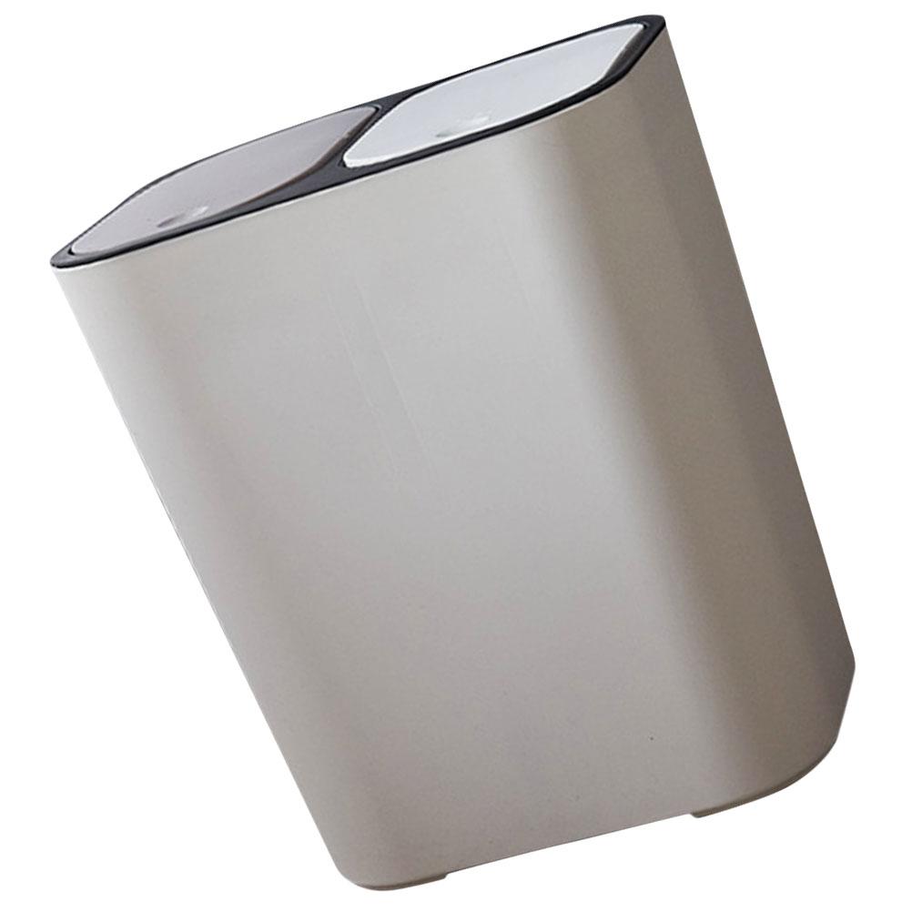 Double Compartment Rubbish Bin Kitchen Waste Garbage Bin Dual Trash Can for Home Restaurant