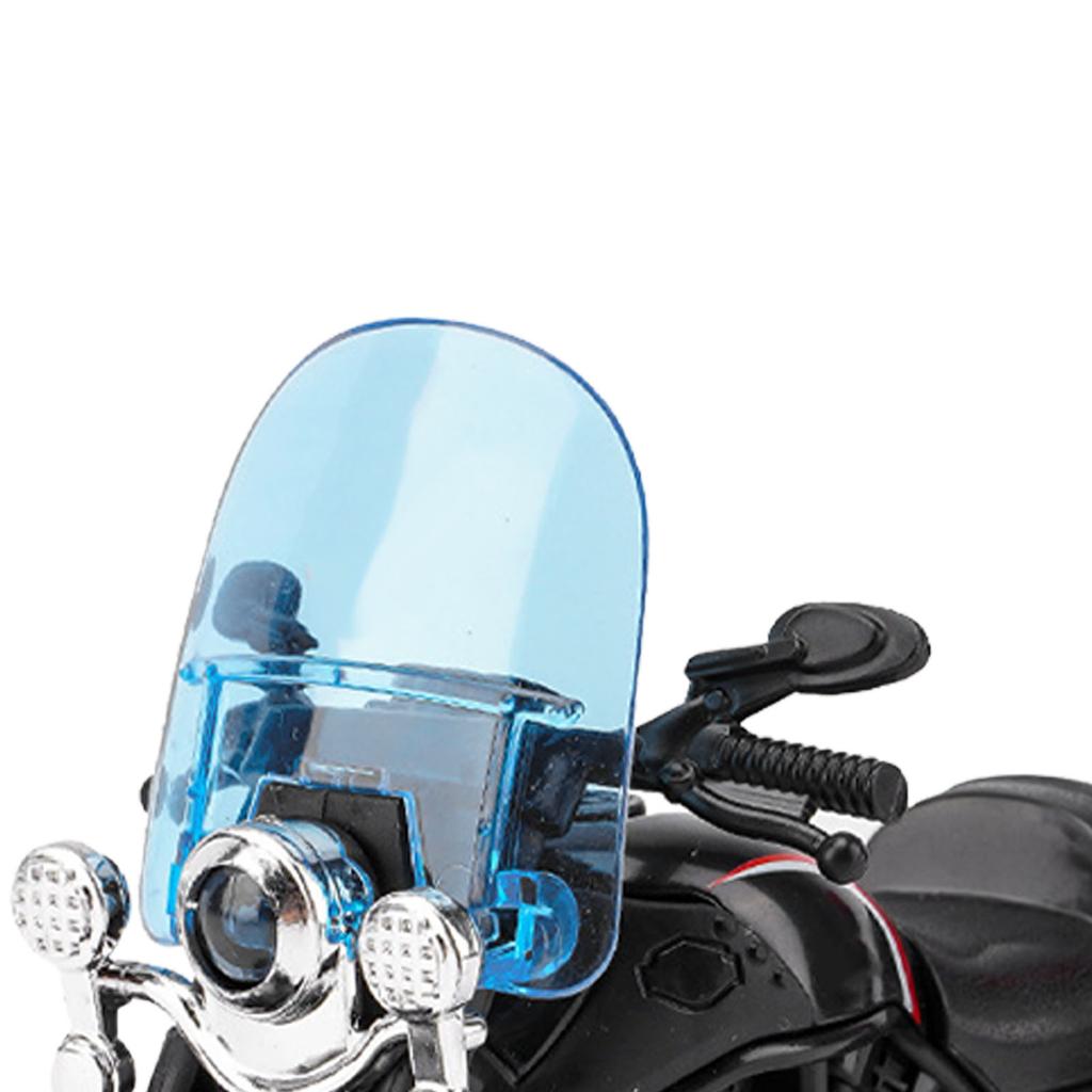 Boys Motorcycle Model Inertia Interactivity Decor Motorcycle Toy for Kids Home Kindergarten Black