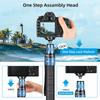 SIRUI Kolfiber Monopod med Professionell Lättvikts Resemonopod för DSLR Maximal Belastning 22 Panoramiskt 5 Snabbkopplingsplatta P-325FL Ben,