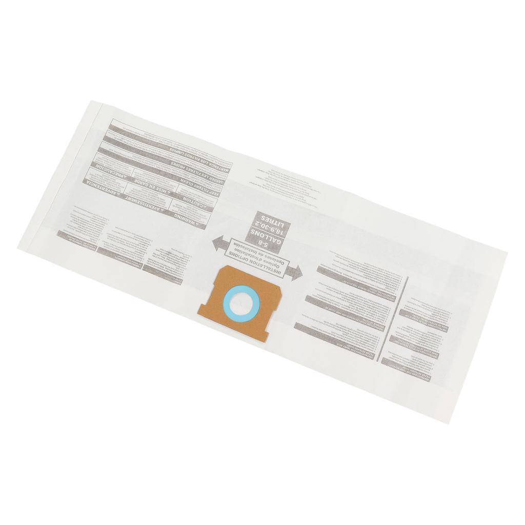 2Pcs Replacement Filter Bags Replacement Wet Dry Vacuum Bags for Shop Vac 9066100 5?8 Gallon Ridgid