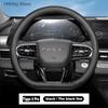 Für Chery Tiggo 4 Pro 2020-2023 PU Auto Lenkradbezug Atmungsaktiv Anti-Rutsch PU-Leder Auto Dekoration Salon Interieur