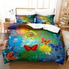 Conjunto de cama Butterfly Strike impresso em 3D, capa de edredom com fronha, cama dupla completa, queen, king