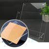 Holder Display Rack Stand Painting Photo Price Sign Table Acrylic Transparent Art Frame Home Decor L-shaped Lable