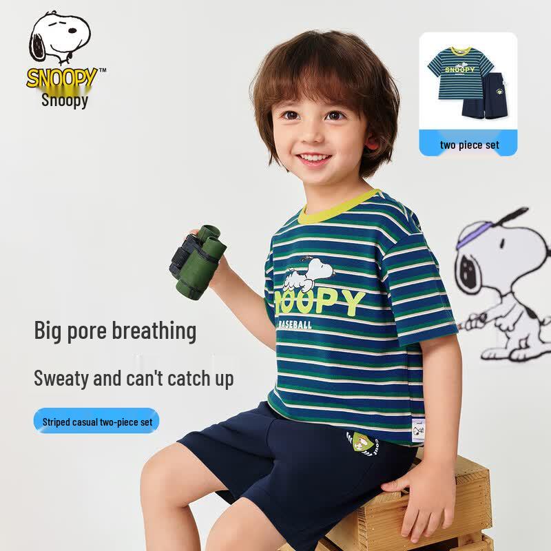 Snoopy Boys  Summer T-Shirt & Shorts Set 100