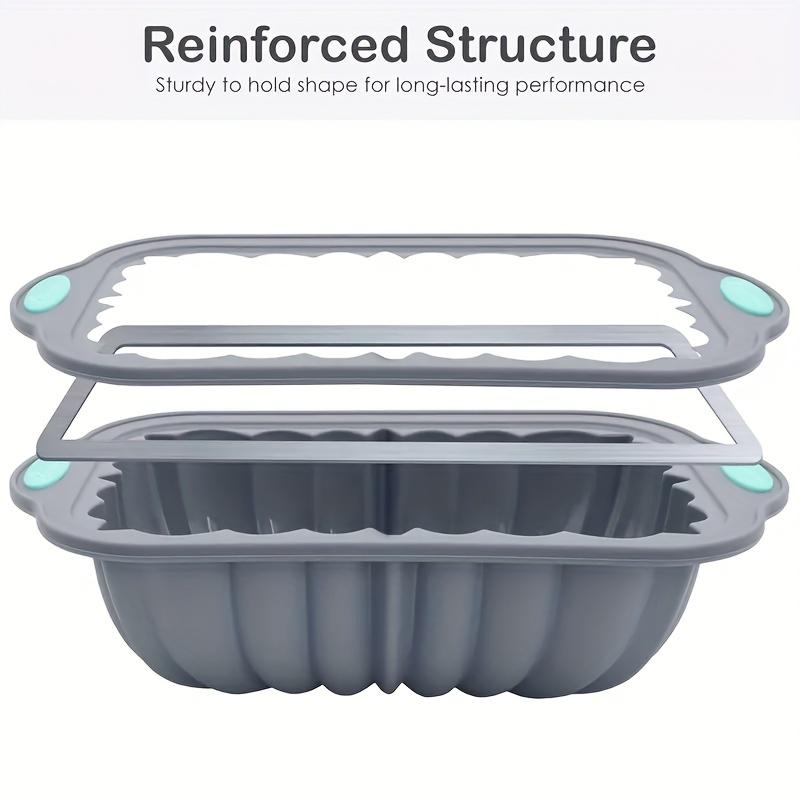 1pc Silicone Toast Cake Pans Rectangle Flower Shaped Cake Baking Pan Baking Tool Toast Pan Cake Mold