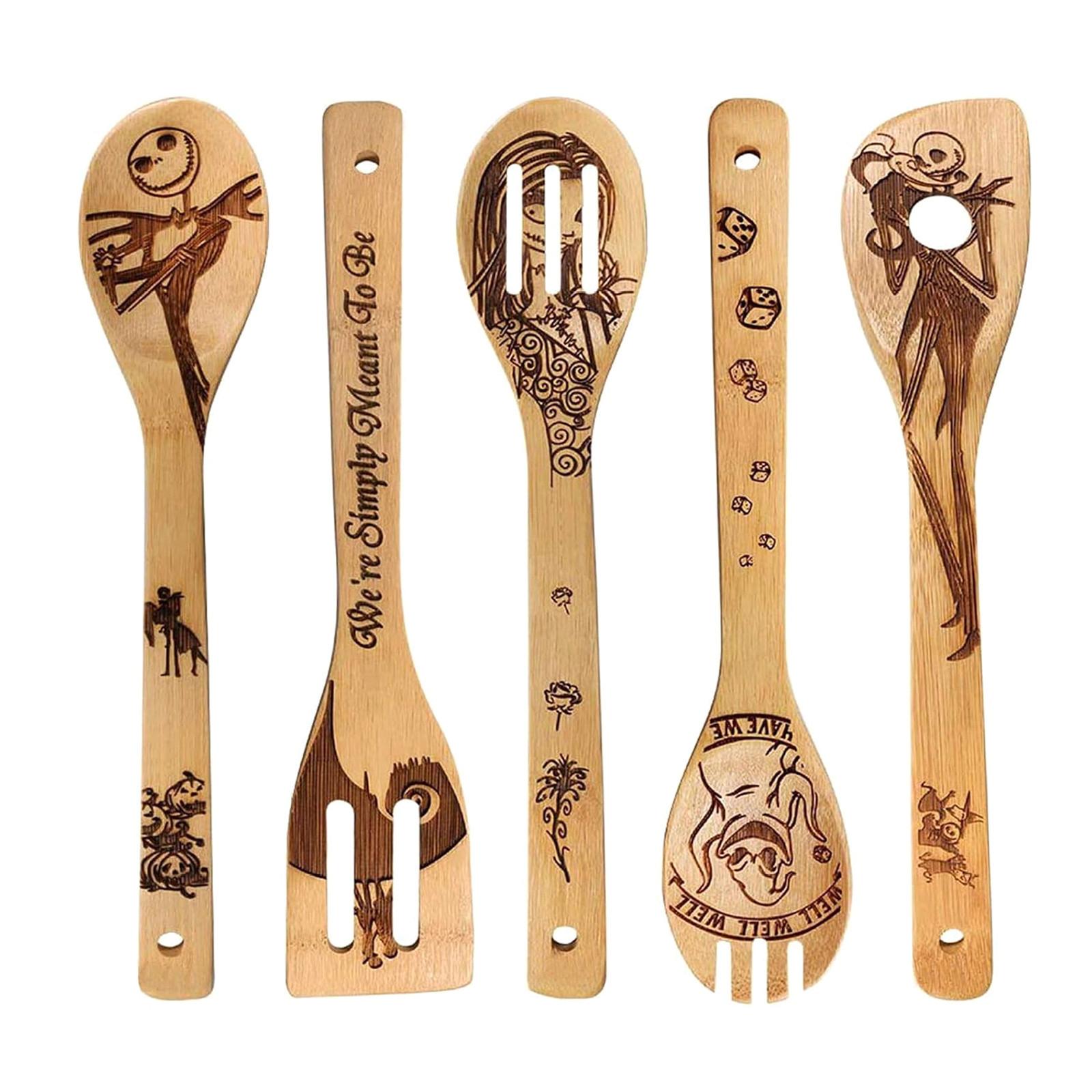 

Деревянные ложки для набора кухонной утвари One Size