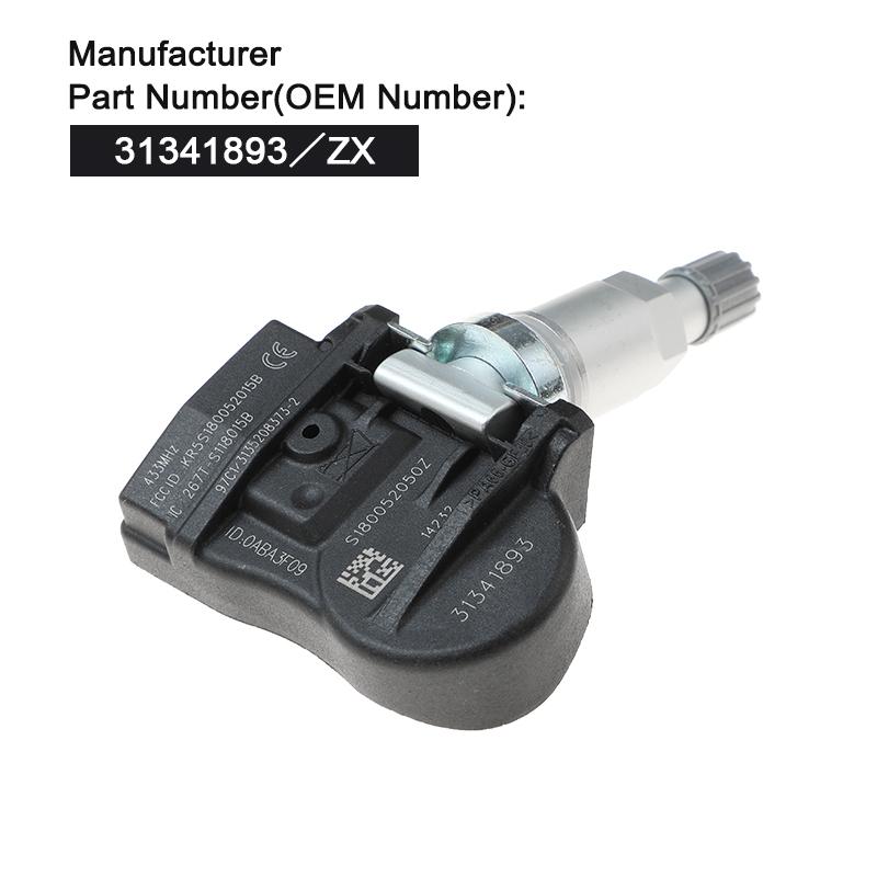 31341893 433Mhz TPMS Tire Pressure Sensor 313418930 31329981 For Volvo C30 C70 S40 S60 S70 S80 V40 V50 V60 V70 XC60 XC70 XC90