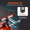 VEVOR Motorcycle Lift ATV Scissor Jack Dolly 499.5 Kg Wide Deck & Hand Crank