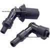 Black High-Voltage Spark Plug Cap for Motorcycle, ATV, Off-Road, and Beach Scooters (50-250CC GY6)