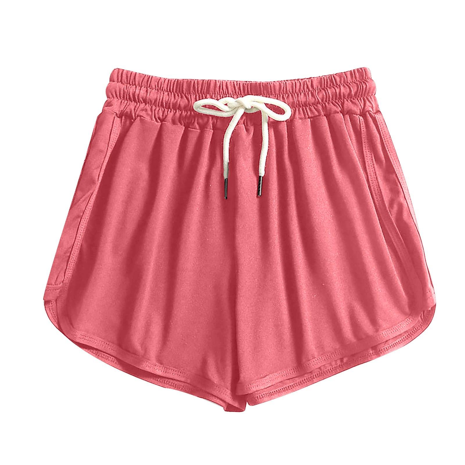 

Women Sports Shorts Casual Ladies Beach Summer Running Yoga Hot Pants M красный