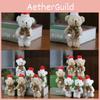Schattige Kerst Teddybeer Pluche Speelgoed Voor Decoratie En Accessoires Met Sjaal