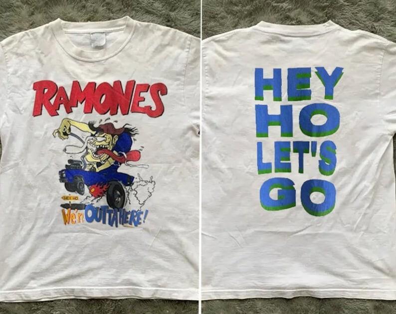 Винтажный стиль Ramones Brain Drain Тур по Японии 1990, Ramones В Японии 1990 Унисекс Футболка S