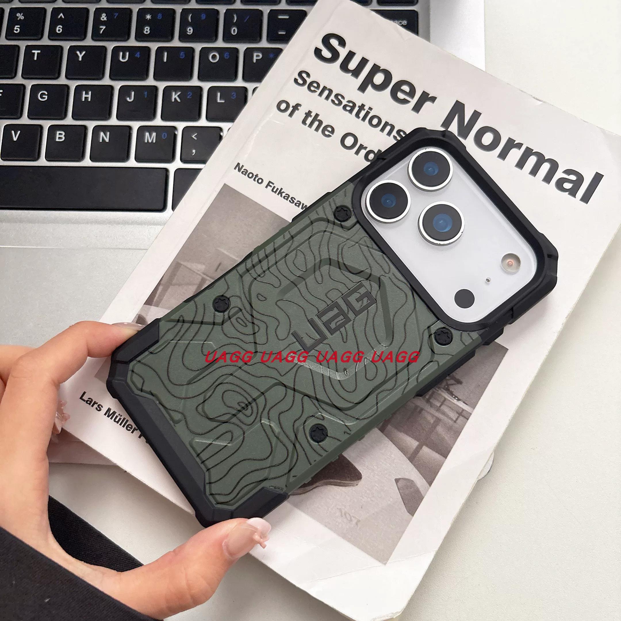 

New Defender Armor PathFinder for MagSafe Case for Apple IPhone 17 Pro Max 16 15 14 13 UAG Shockproof Strong Magnetic Phone Cover iPhone12/12pro