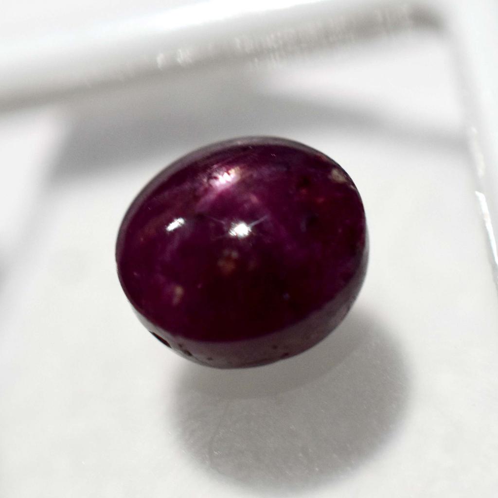 6.70 Ct Stunning Star Ruby Loose Gemstone Natural CERTIFIED RED Oval Shape VA-845