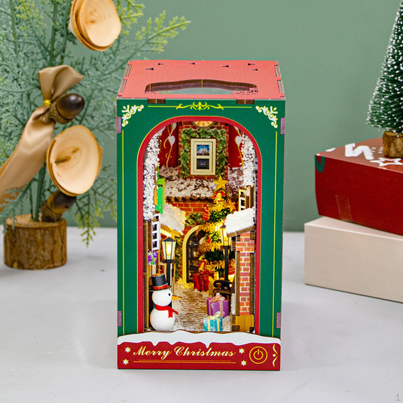 

DIY Booknook Kit Tiny House Diorama Decor Crafts Miniature Dollhouse Kits Mini Making for