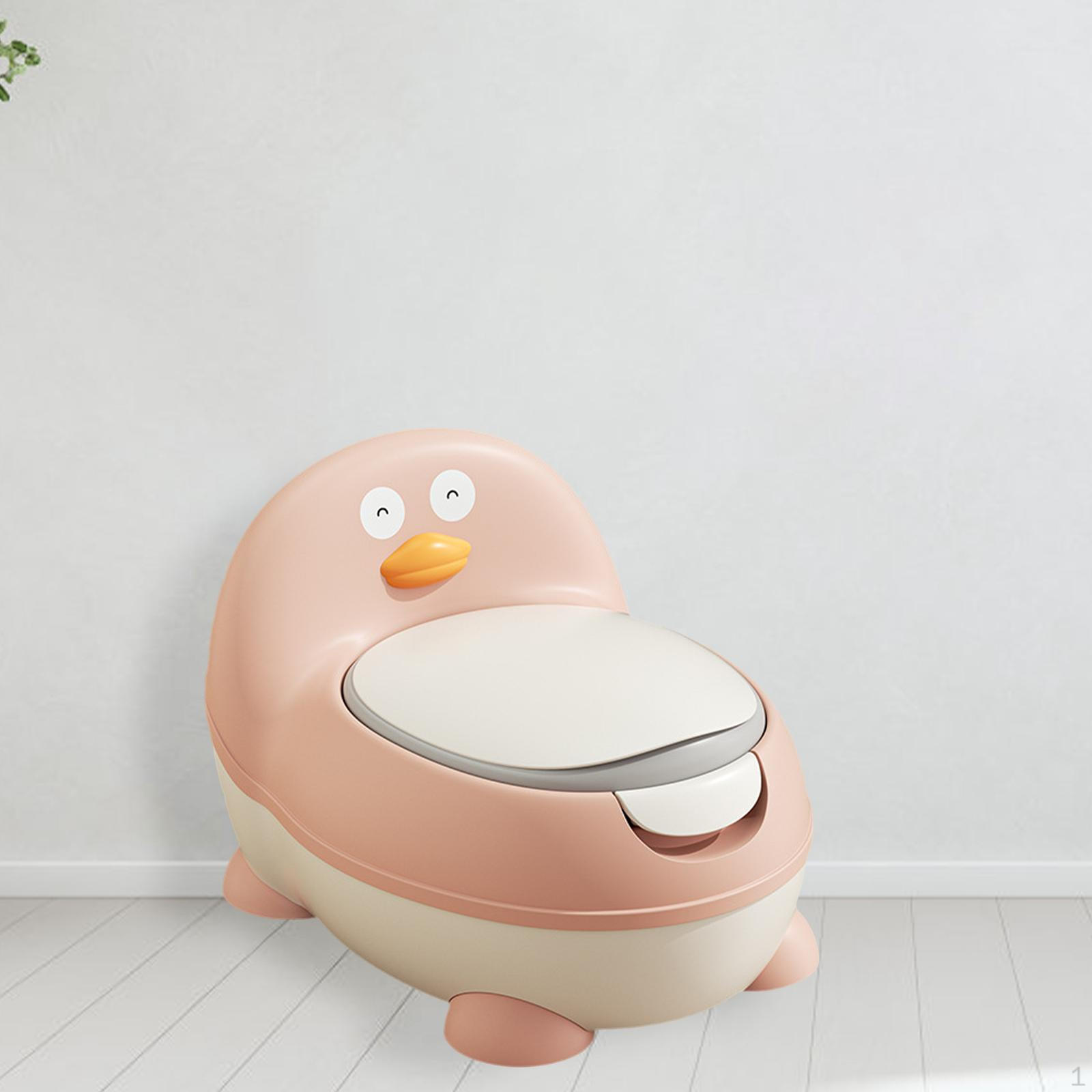 

Туалетне крісло для привчання до горщика, 4 ніжки, що не ковзають, і щітка для чищення рожевий