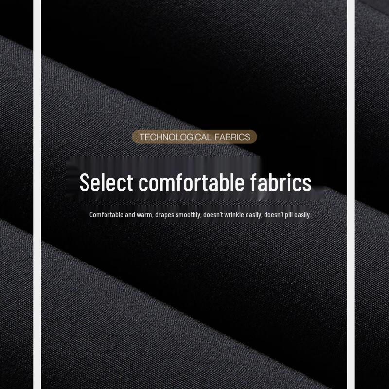 ROMON Men's 90% White Duck Down Business Casual Winter Pants