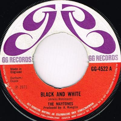 7inch Record MAYTONES  TREVOR BROWN  Black And White  Mr. Brown GG4522 GGs Records 1971 UK Reggae Ska  Dub Used