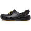 PU Batman Adjustable Heel Sneaker Sandals Unisex Black