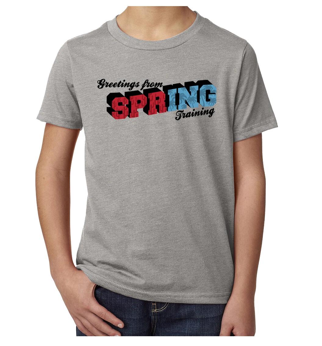 Greetings from spring training Kid s Baseball T-Shirts, Cool Baseball tees L