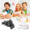 20pcs Dice Set Puzzle Fun 6 Sided Number Acrylic Dice for Gaming Preschool Education