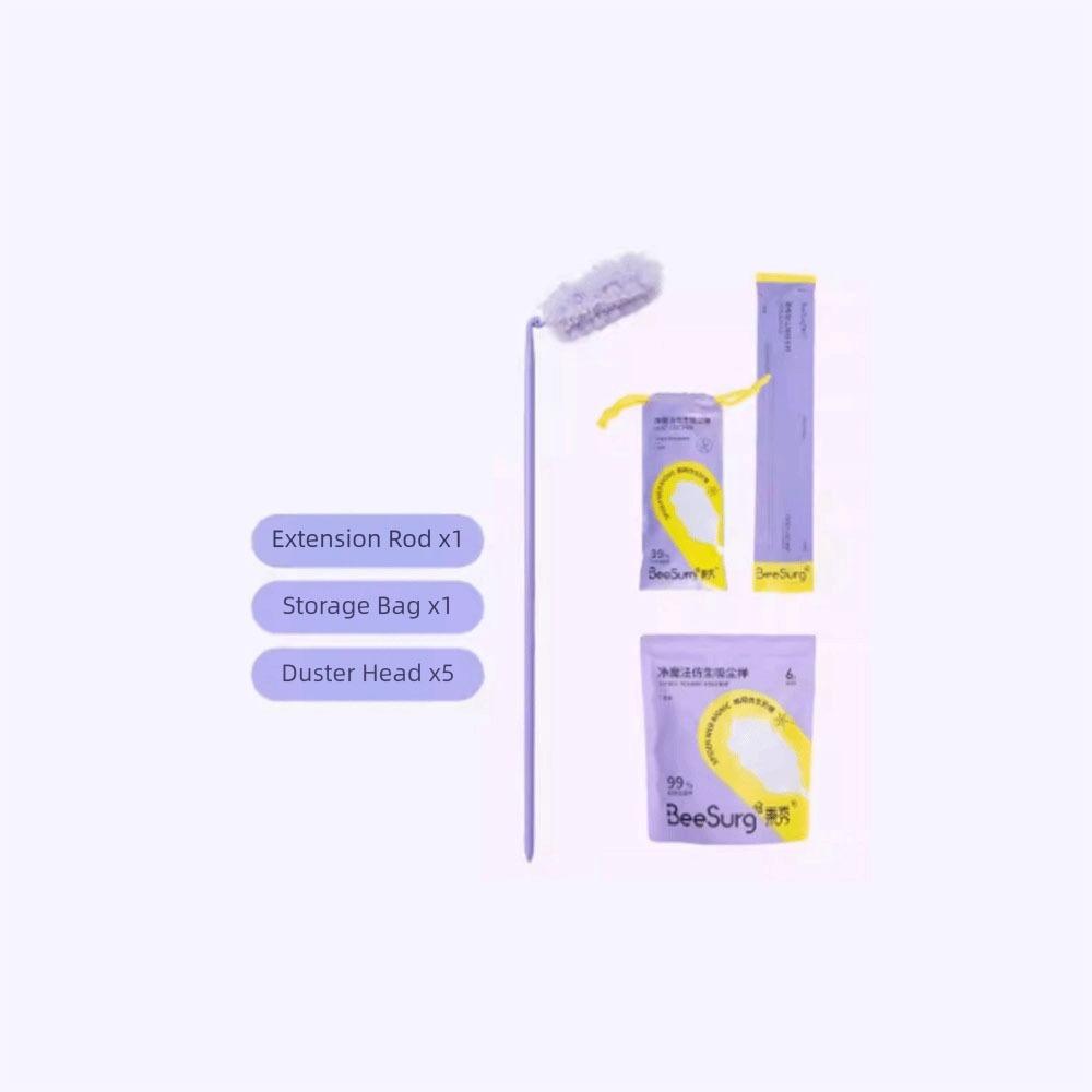 Adjustable Dust Duster Electrostatic Adsorption Extra Long Cabinet Cleaning Gap Duster Foldable Household Cleaning Artifact