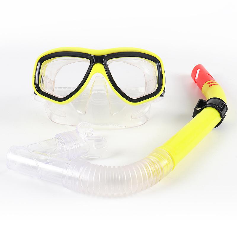 Diving Equipment Kids Scuba Diving Mask Ank Snorkel Tube Shockproof Anti-fog Swimming Goggles Underwater Snorkeling Mask