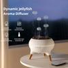 Dynamic Jellyfish Air Humidifier 250ml Essential Oil Diffuser Remote Control Bedroom Humidifier with 7 Colorful Night Lights