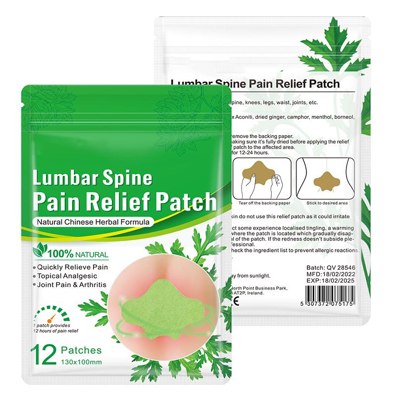 Self-Adhesive Knee Pain Patch 12Pcs Health Safety Shoulder Neck Paste Wormwood Sports Injuries Convenient For Rheumatic Diseases
