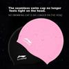 Li-Ning Silicone Swimming Cap, for Long Hair, Waterproof, Black