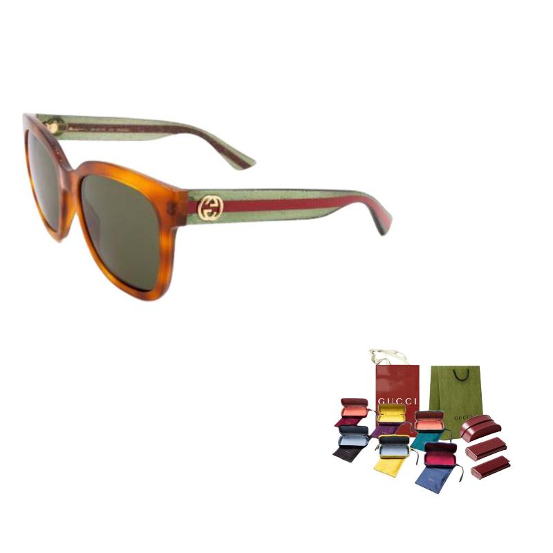 GUCCI Eyewear Double G Square frame Sunglasses (Unisex) Sunglasses GG0034S