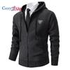 Cozy Up Giacca da Uomo con Cappuccio Lavorazione a Maglia Larga Cappotto Casual