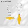 Car Zinc Alloy Keychain Anti-Lost Lock Keyring Key Holder For Corvette Silverado Equinox Camaro Tahoe Suburban Cruze