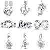 New Originalcopper Love Heart Bird Butterfly Beads Flower Charms Fit Bracelet Necklace Women Diy Jewelry