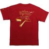 Li Ning T Shirts Men's Red Crew Neck Moderate Straight Fit AHSUC45-3