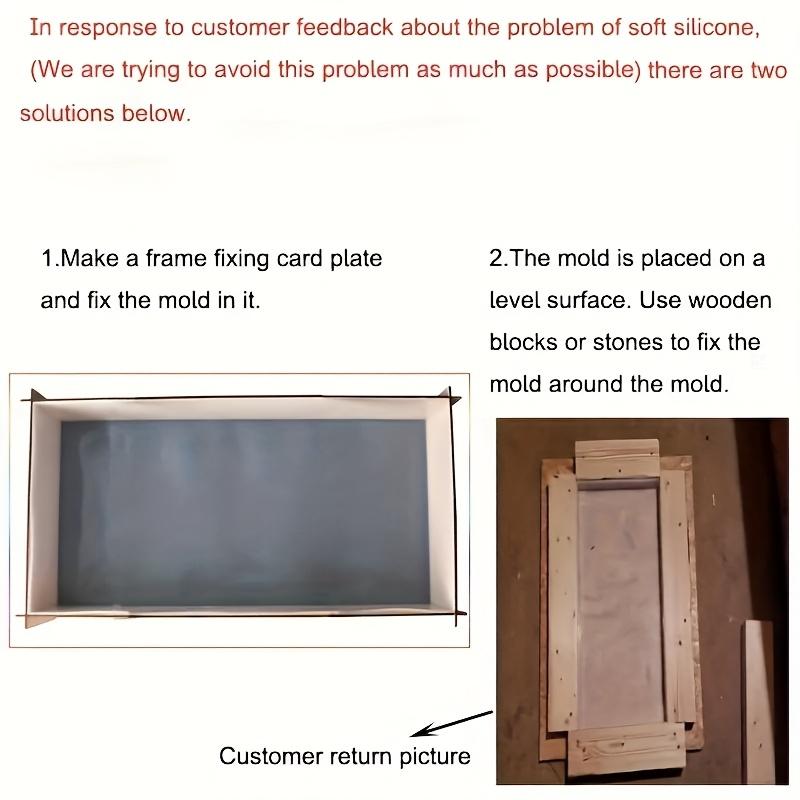 Reusable Large Rectangular Silicone Mold, Large DIY Homemade Table Resin Mold, Pallet, Wood and Coffee Table Mold