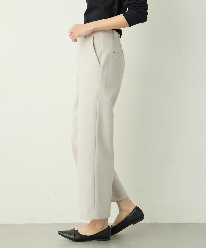 Brushed wide pants