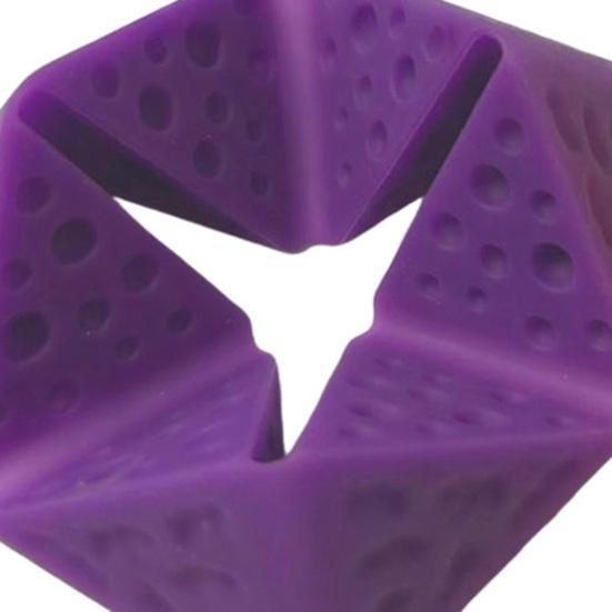 Yousheng 4Pcs Silicone Textured Flip Fidget Toy Quiet Stress Relief Fingertip Flip Sensory Toy Focus Aid Home Office Decompression Desk