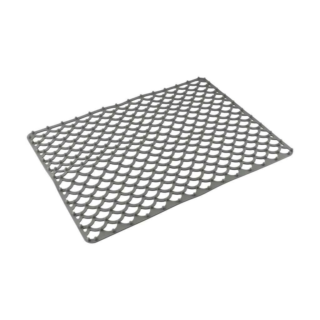 Food Safe Mat 42*31cm Sink Protector Grid Dishwasher Safe Easy To Clean Effective Drainage Flexible Design Non-Slip
