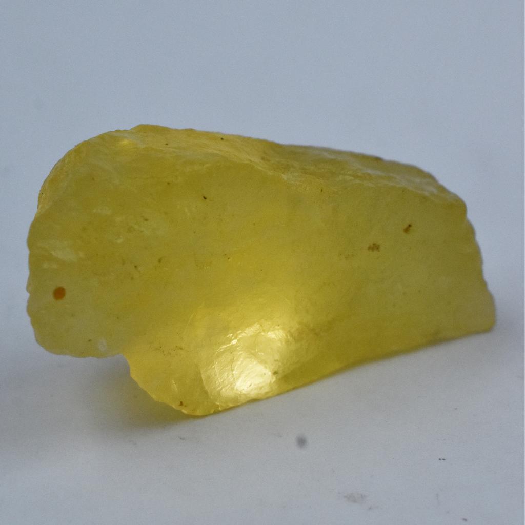 193 Ct Natural Lemon Topaz Rough Uncut Loose Gemstone For Gift