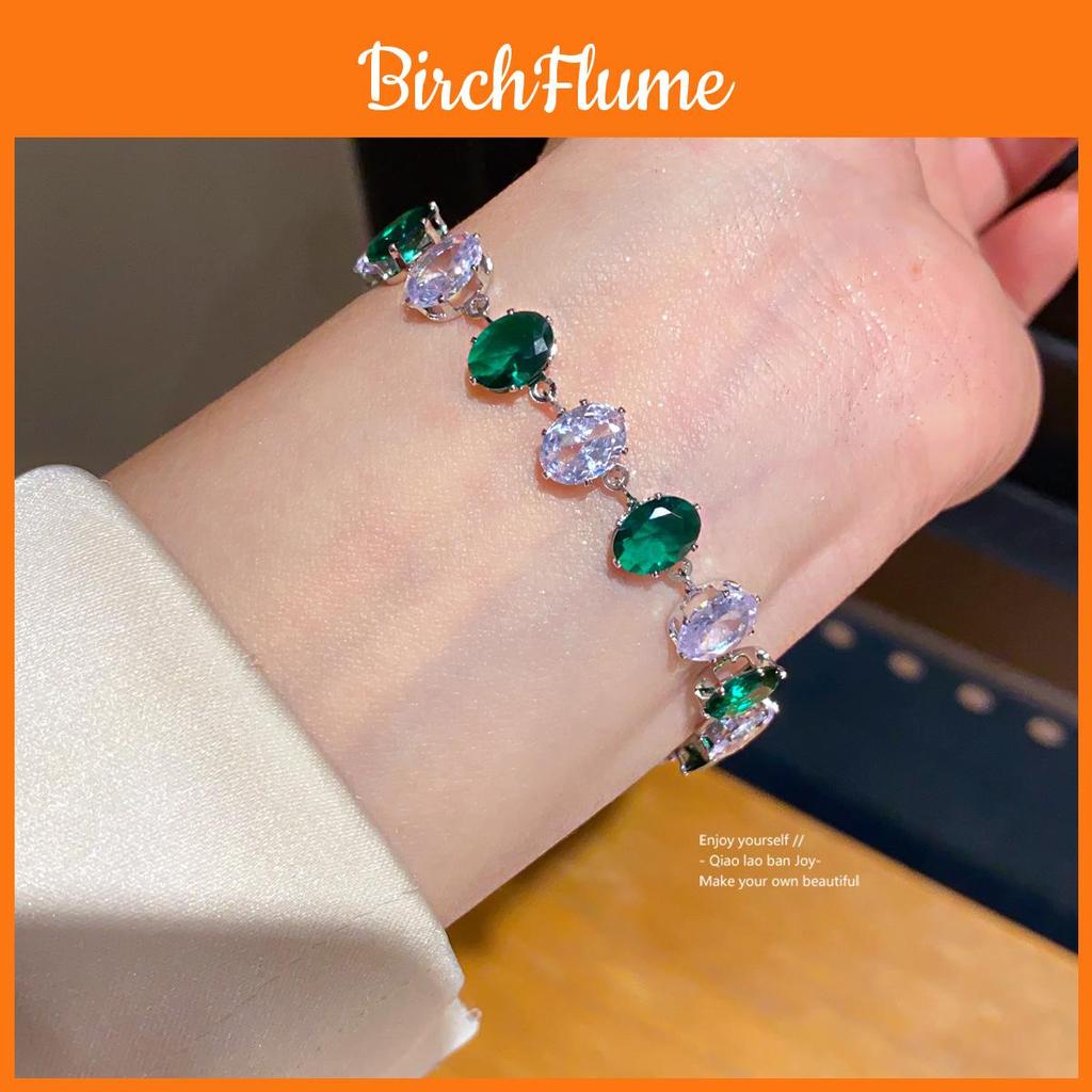 Geometric Zircon Oval Pendant Bracelet For Women With Luxury Style And Gift Occasion