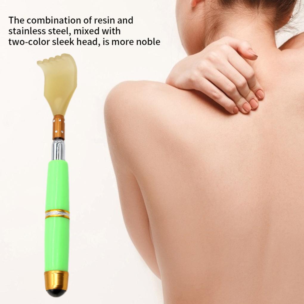 Rückenkratzer Kralle Teleskopischer Körpermassagegerät Edelstahlgriff Kratzwerkzeug