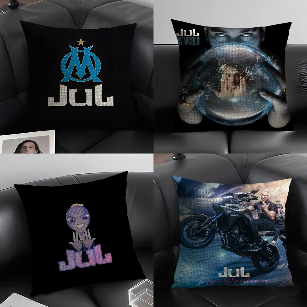 Singer Music JJUL JJulien Mari Pillow Case Linen Cushion Covers For Decorative Sofa Home Pillows Case Car Chair Pillows Cases