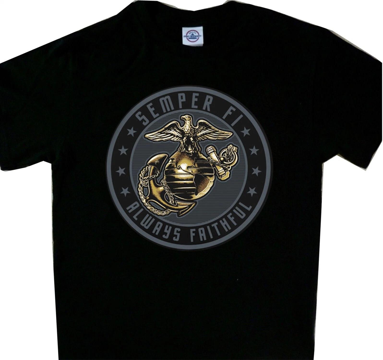 United States Marine Corps Semper FI Golden Eagle Logo new Fully Licensed XL