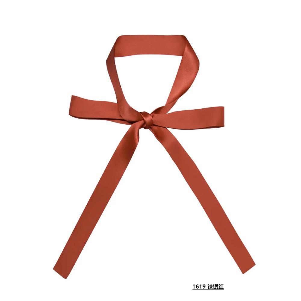 Narrow Long Silk Scarf Solid Color Women's Tie Scarf A Must-have for Pairing with a White Shirt Ladies Belt Skinny Ribbon Scarf