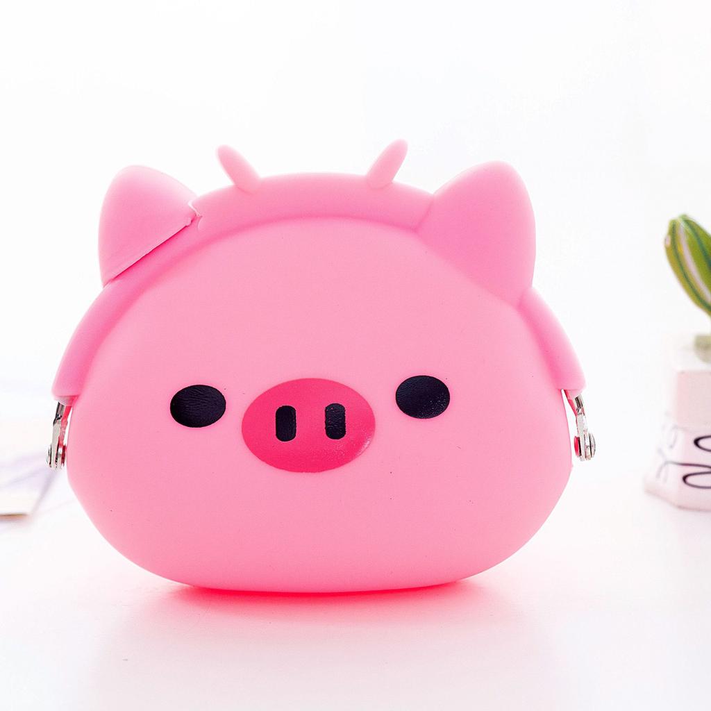 Silikon-Münzbörse Süßes Schwein Katze Frosch Gelbe Ente Panda Eule Hund Geldbörse Kinder Frauen Mini-Tasche KTB