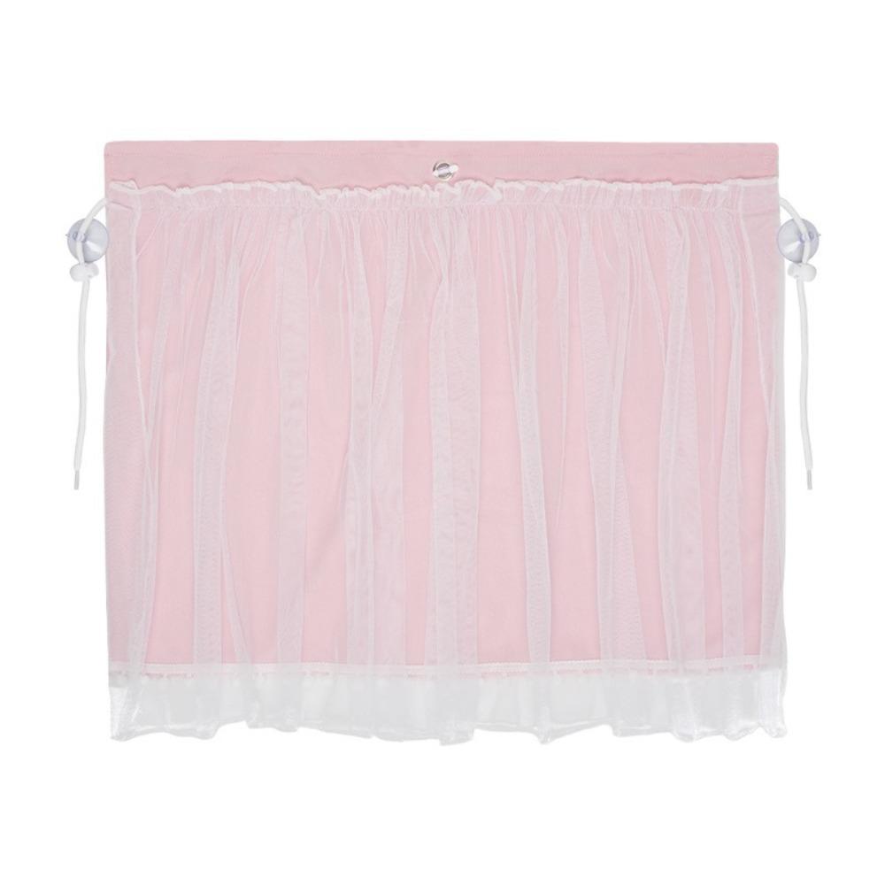 Lace Car Sunshade Curtain Suction Cup Vehicle Privacy Shades Baby Car Sunshades  Rear Seat