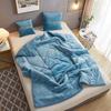 Super Soft Travel Blanket Throw Pillow 2 In 1 Thick Crystal Fleece Office Chair Nap Pillow Quilt Dual-use Home Sofa Decor